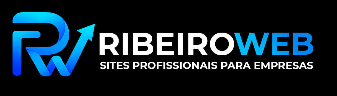 Logotipo da RibeiroWeb, empresa especializada em criação de sites profissionais e projetos digitais para empresas